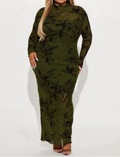 Fashion Nova Olive Green Mesh