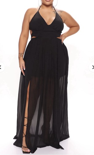 Fashion nova black sheer - black, cut