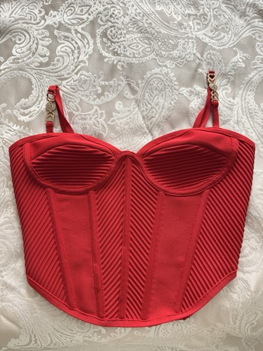 Cropped red corset - cropped, style