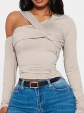 Fashion Nova Asymmetric Draped