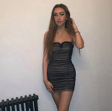 Fashion Nova Mesh Strapless